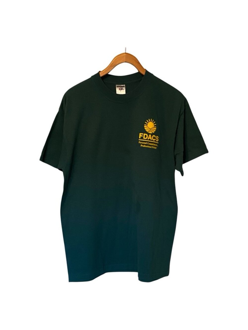 FDACS Florida Agriculture T-Shirt Men's XL Green Jerzees Department Services Tee